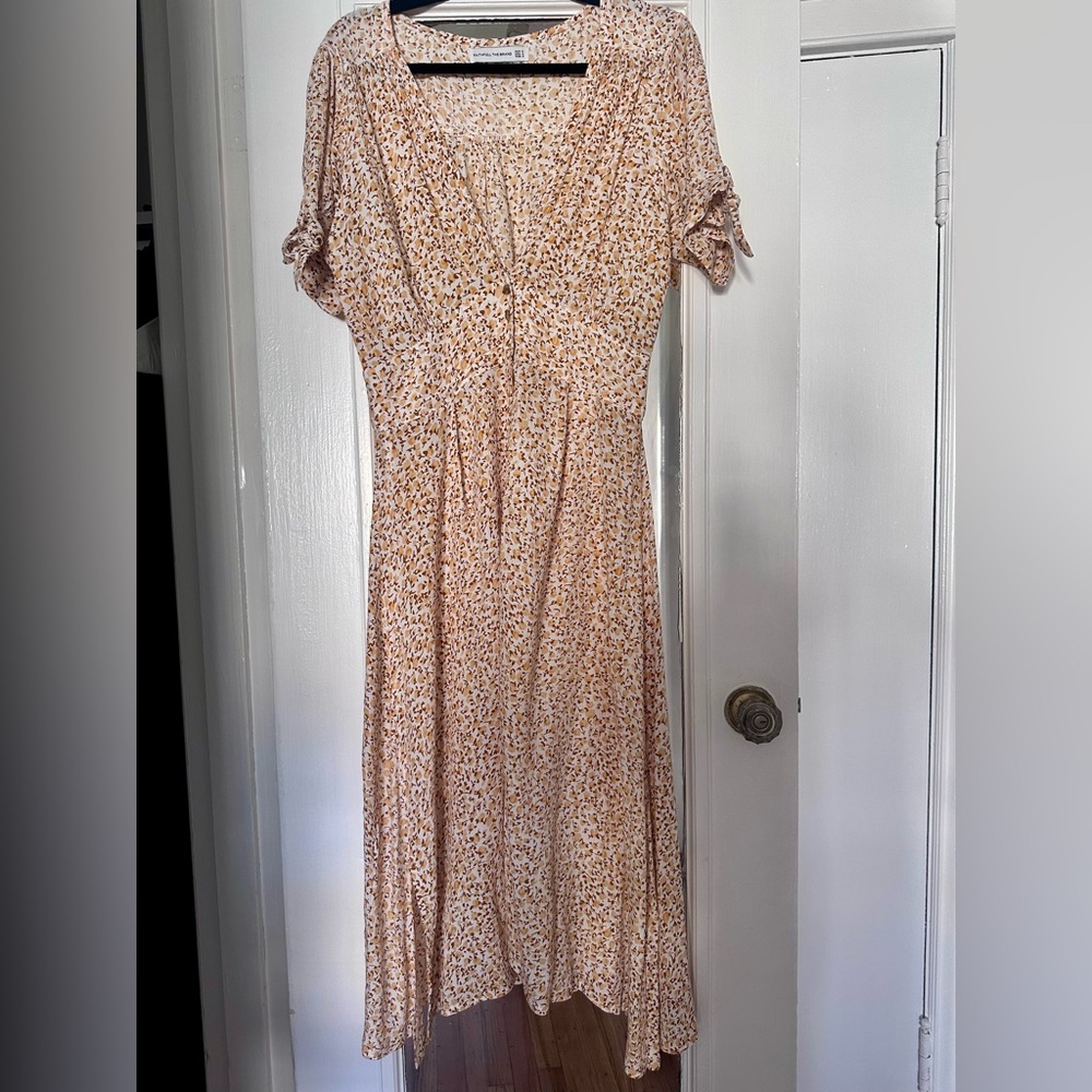 Faithfull the Brand Cream Floral Maxi Dress